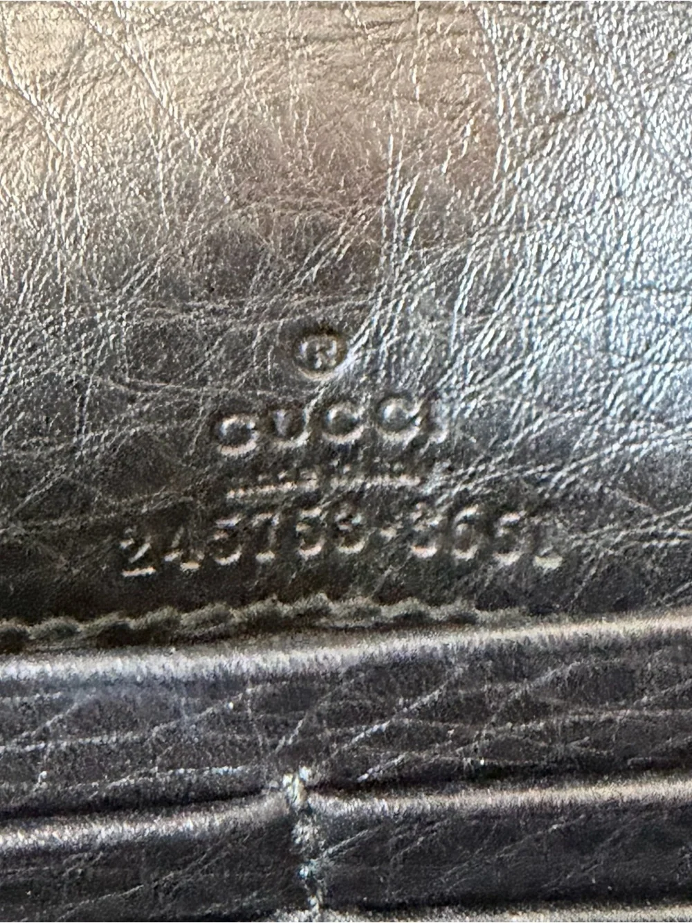 Gucci Horsebit Web Wallet On Chain Black Leather WOC Detachable Strap - Picture 15 of 15